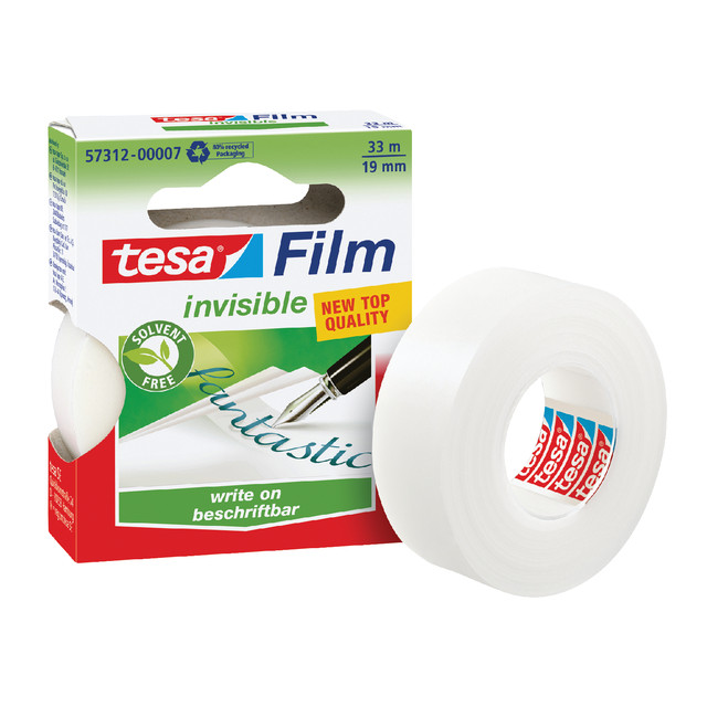 [57312-00008-03] Plakband tesafilm Invisible 33mx19mm