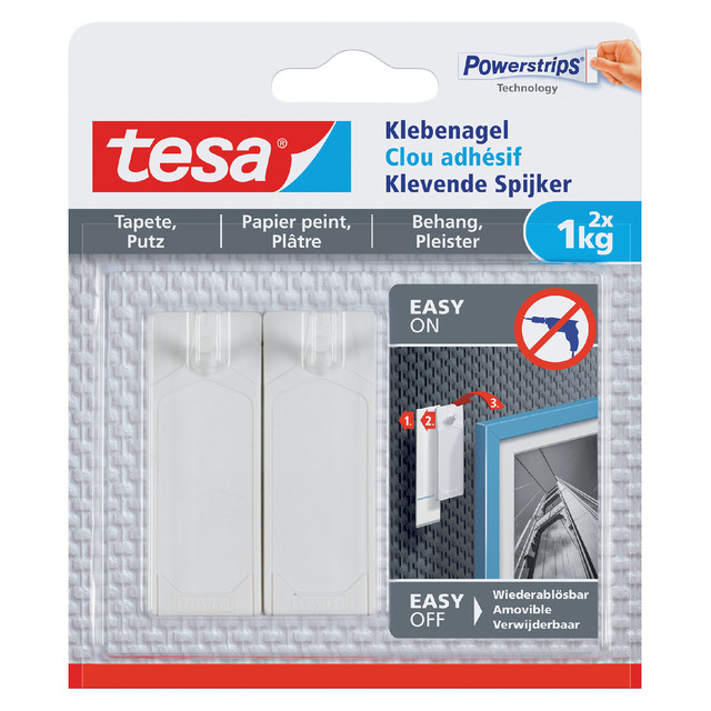 [77773-00000-02] Klevende spijker tesa behang pleister 1kg