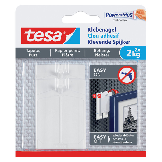 [77776-00000-02] Klevende spijker tesa behang pleister 2kg