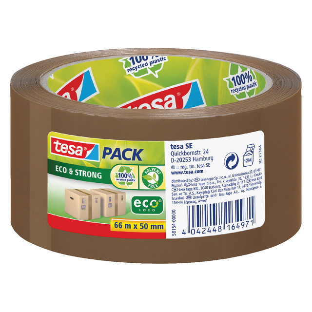 [58154-00000-02] Verpakkingstape tesapack Eco 66mx50mm br