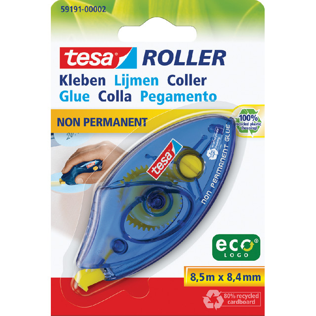 [59191-00002-04] Lijmroller tesa eco niet permanent op blister