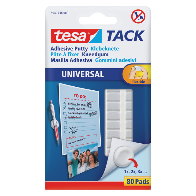 [59405-00000-01] Kneedgum tesa TACK Uni zelfkl 80 pads