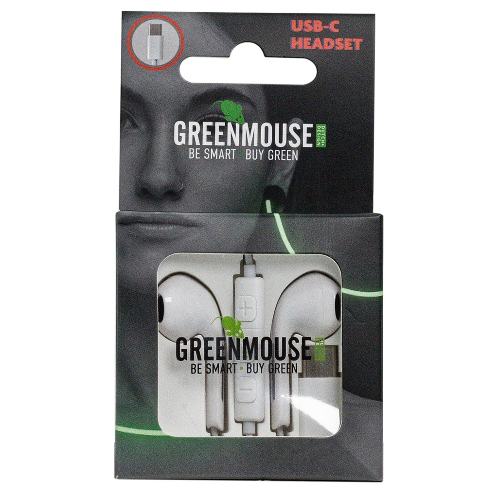 [66956592] Oortelefoon GreenMouse USB C blister