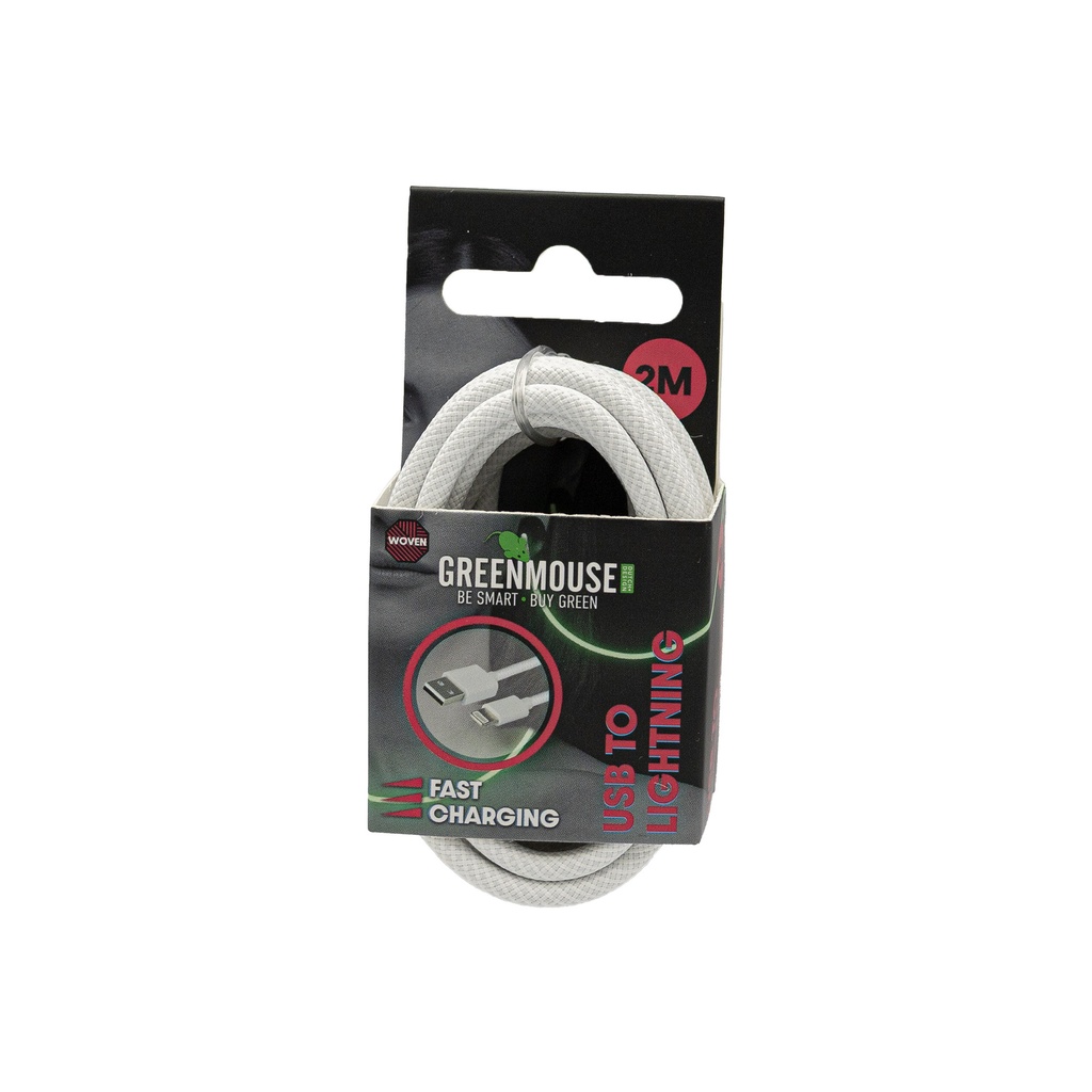[66956802] Kabel GreenMouse USB A Lightning 2m blister