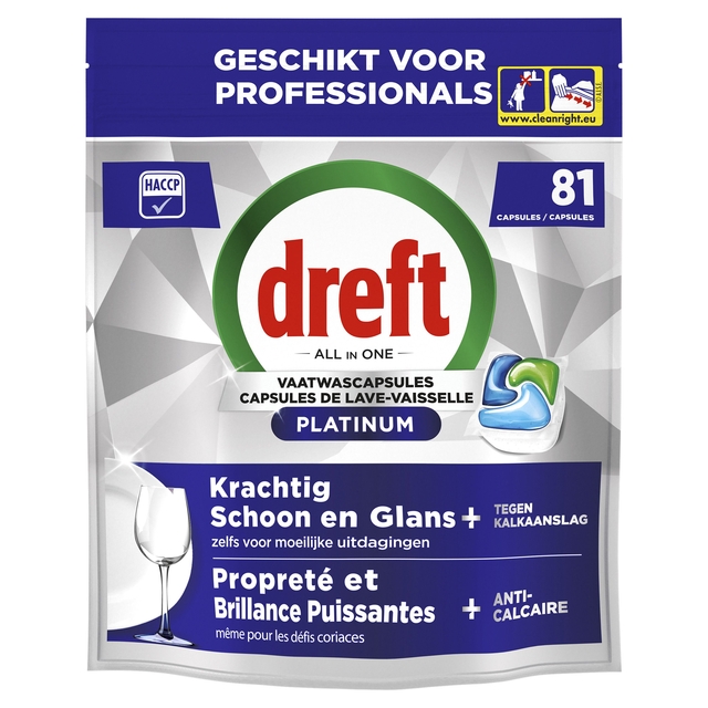 [8006530195737] Vaatwastabletten Dreft AiO pro plt  reg 81 st