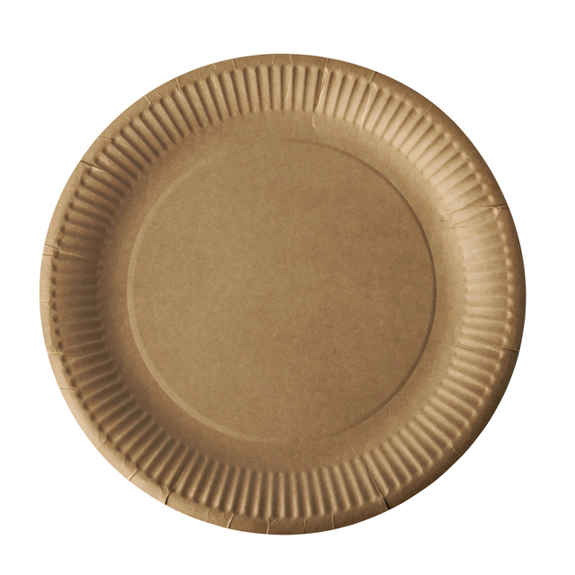 [P88361] Bord Papstar 230mm karton bruin