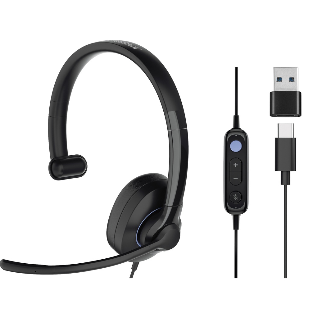 [126-56] Sandberg USB-C/A Headset Pro Mono ENC