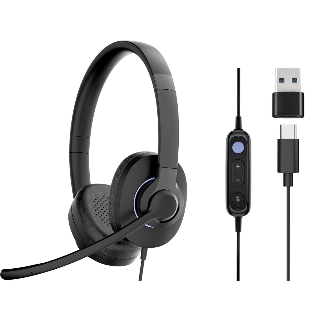 [126-57] Sandberg USB-C/A Headset Pro Stereo ENC