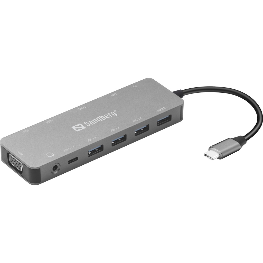 [136-45] Sandberg USB-C 13-in-1 Travel Dock