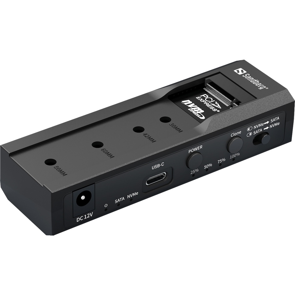 [136-49] Sandberg USB 3.2 Cloner and Dock for M2 + NVMe + SATA