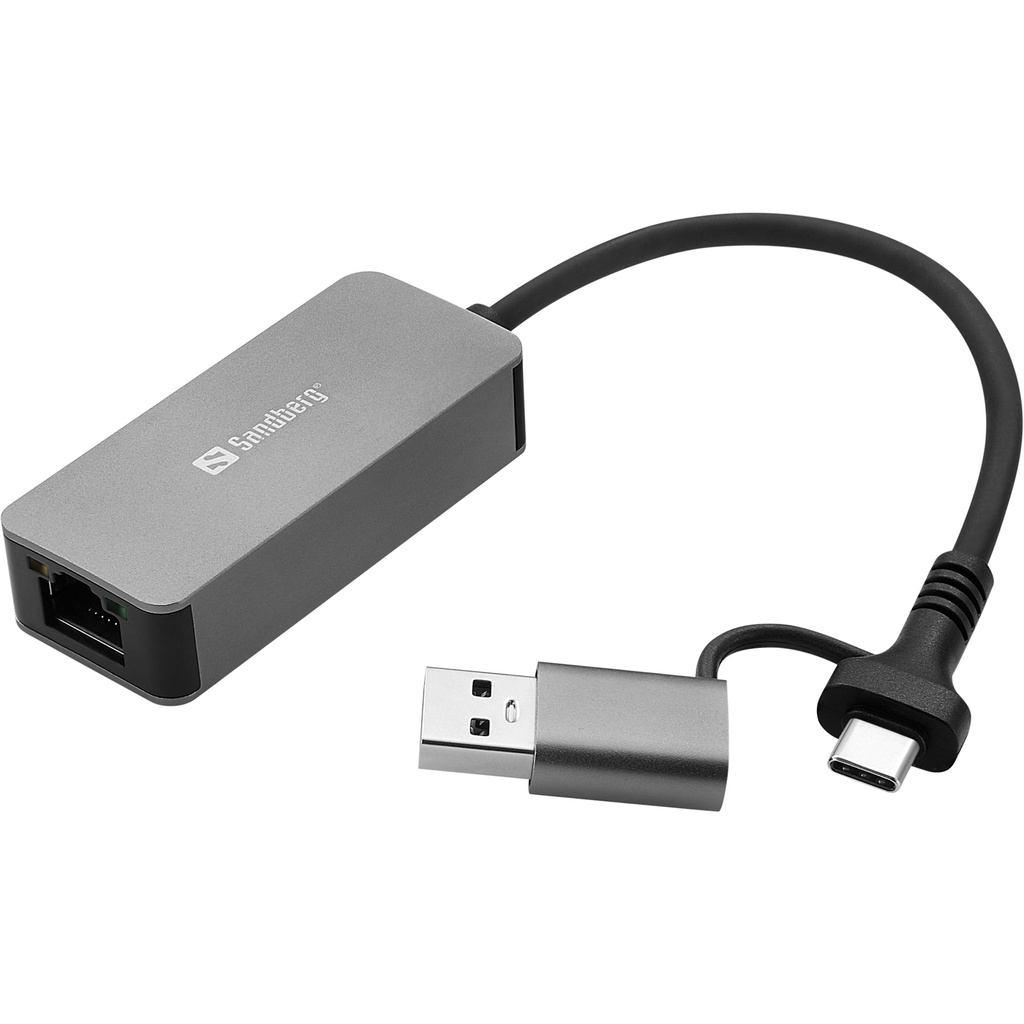 [136-68] Sandberg USB-C/A 2.5 GbE RJ45 Adapter
