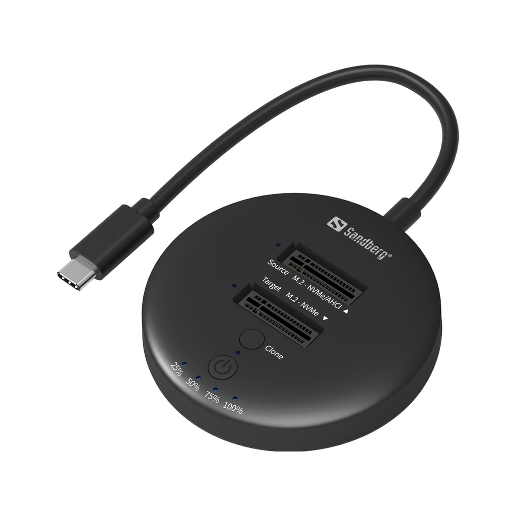 [136-72] Sandberg USB3.2 Cloner Dock for NVMe M.2 SSD