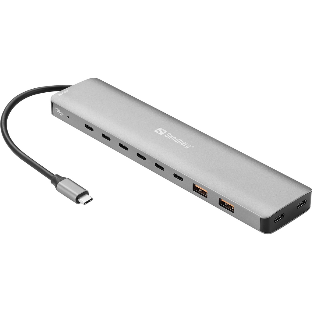 [136-80] Sandberg USB-C to 8 x USB-C + 2xUSB-A 100W