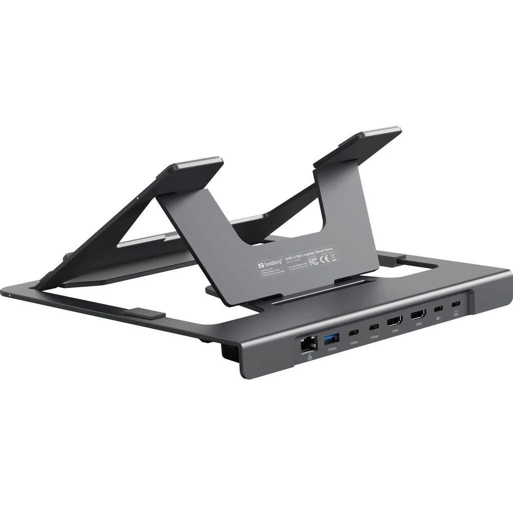 [136-83] Sandberg USB-C 8in1 Laptop Stand Dock
