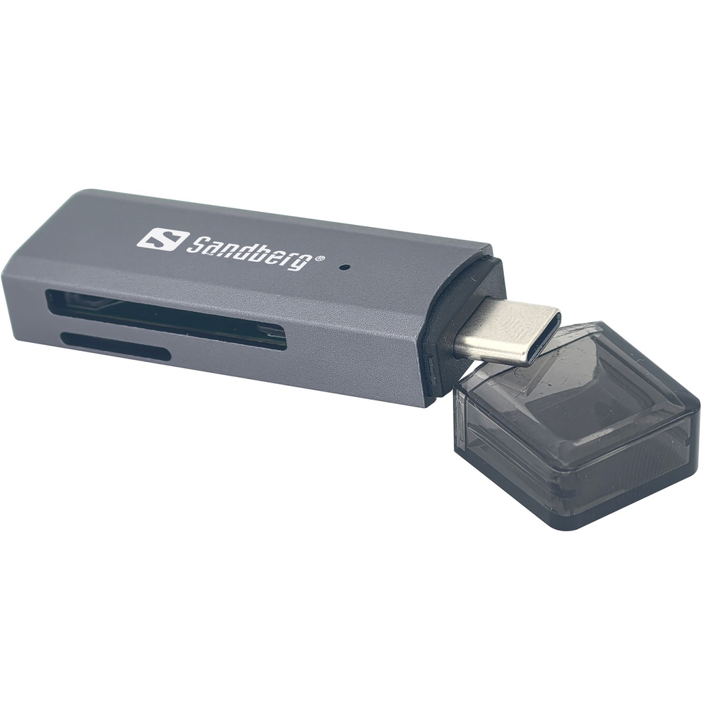[136-84] Sandberg USB-C SD+microSD Card Reader
