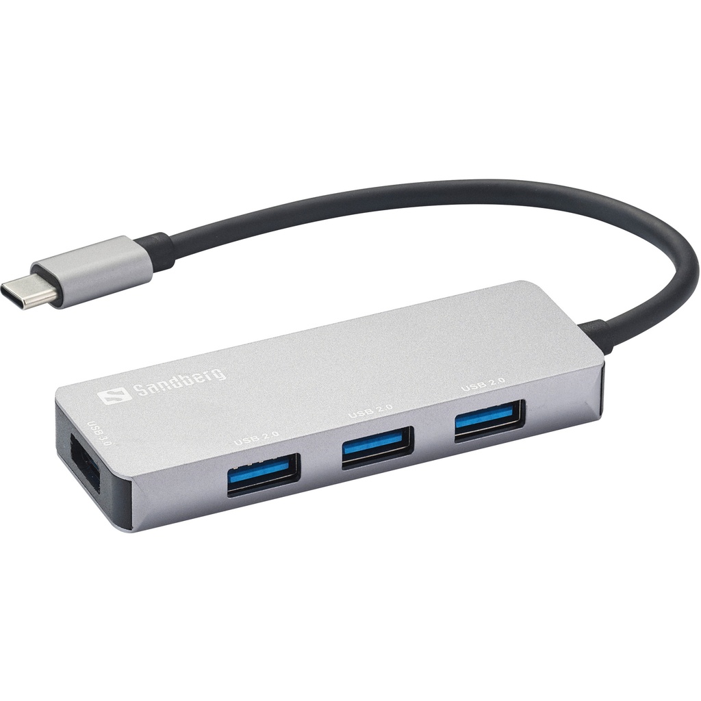 [336-32] Sandberg USB-C Hub 1xUSB3.0+3x2.0 SAVER