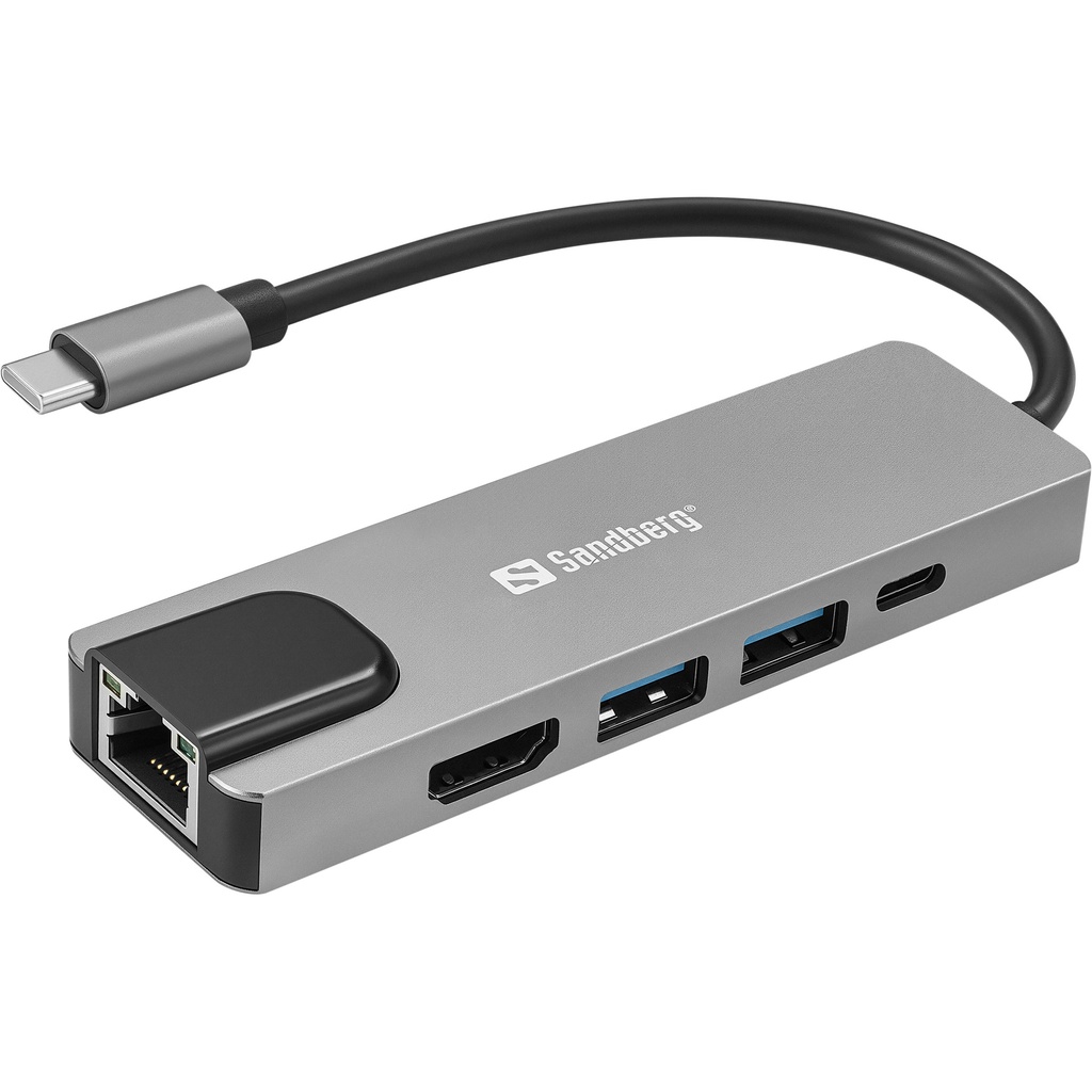 [336-99] Sandberg USB-C 5in1 Travel Dock Saver