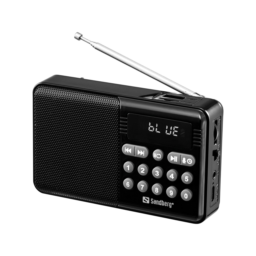 [421-18] Sandberg Speaker Radio FM+BT Recharge