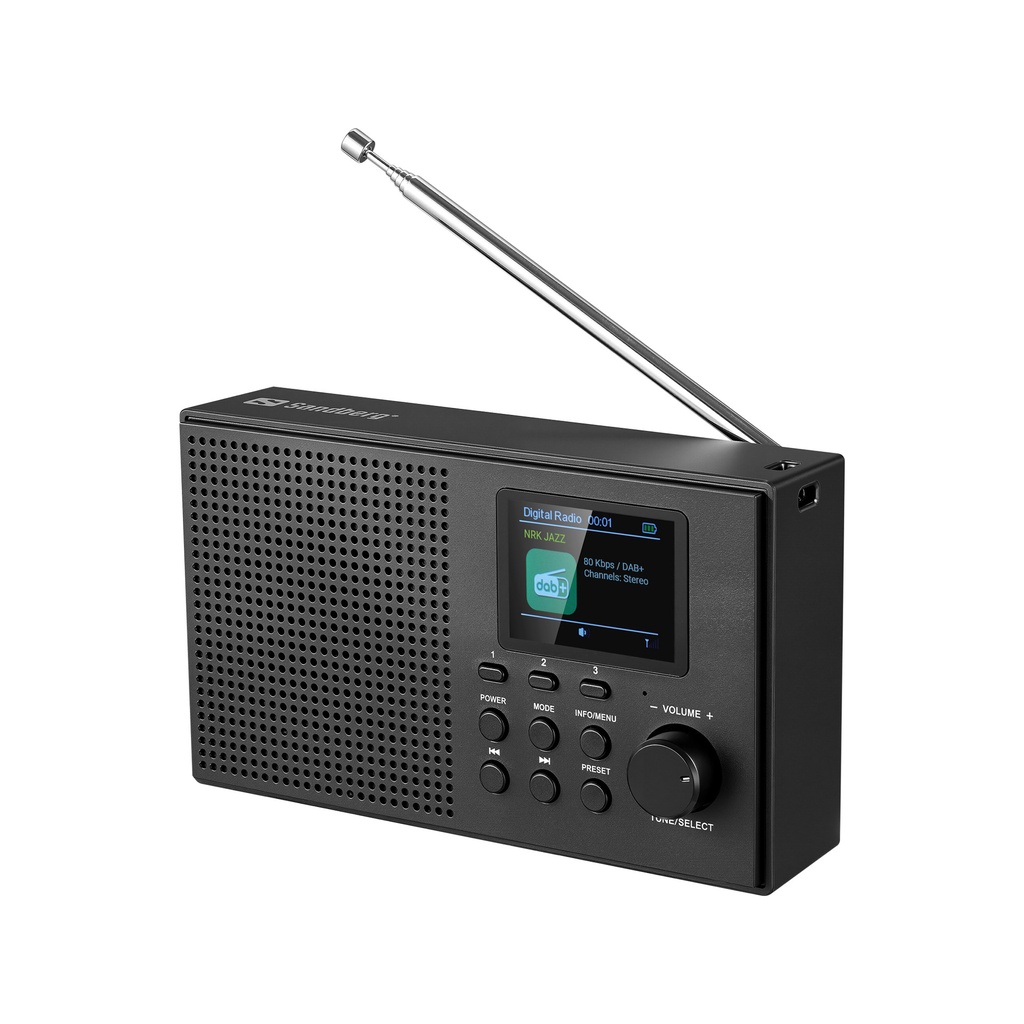 [421-39] Sandberg Speaker Radio DAB+BT Recharge
