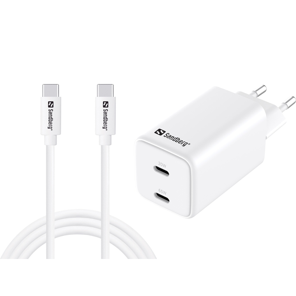 [441-75] Sandberg AC Charger USB-C PD65W EU 1.5M