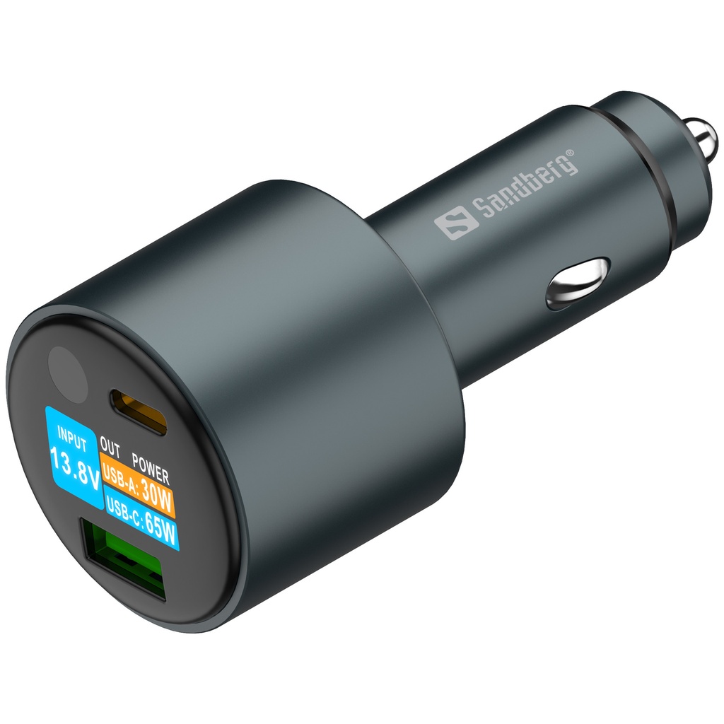 [441-81] Sandberg Car Charger 2in1 95W Display