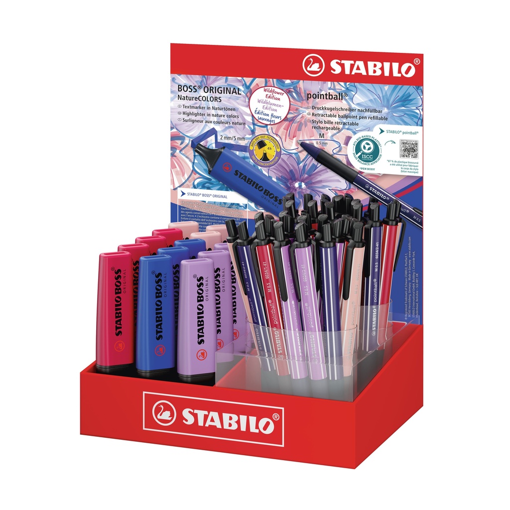 [6034-70/53] Markeerstift STABILO Boss en pointball Wildfl ass