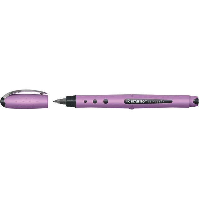 [2020/162-41] Rollerpen STABILO Worker+ Wildflower grijsviolet