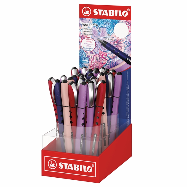 [2020/30] Rollerpen STABILO Worker+ Wildflower assorti