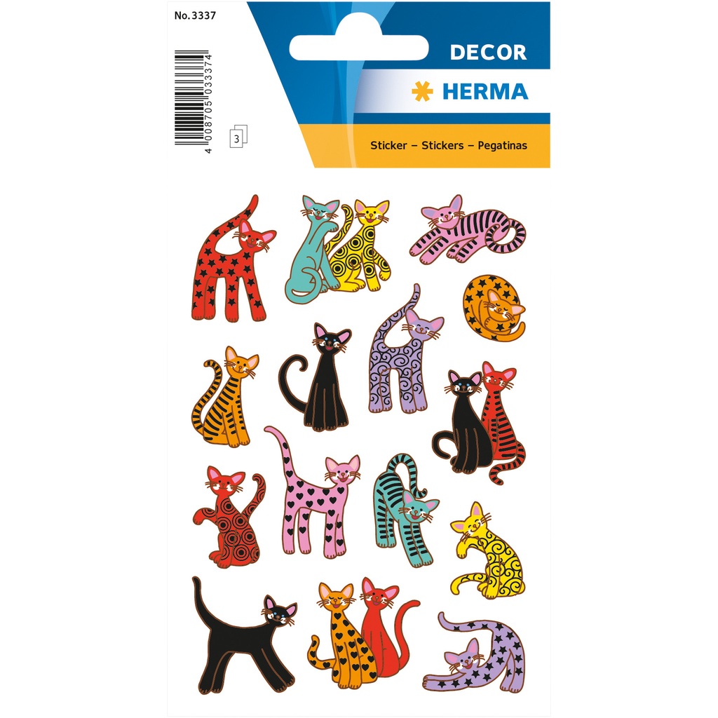 [1406715] Décor sticker abstracte katten