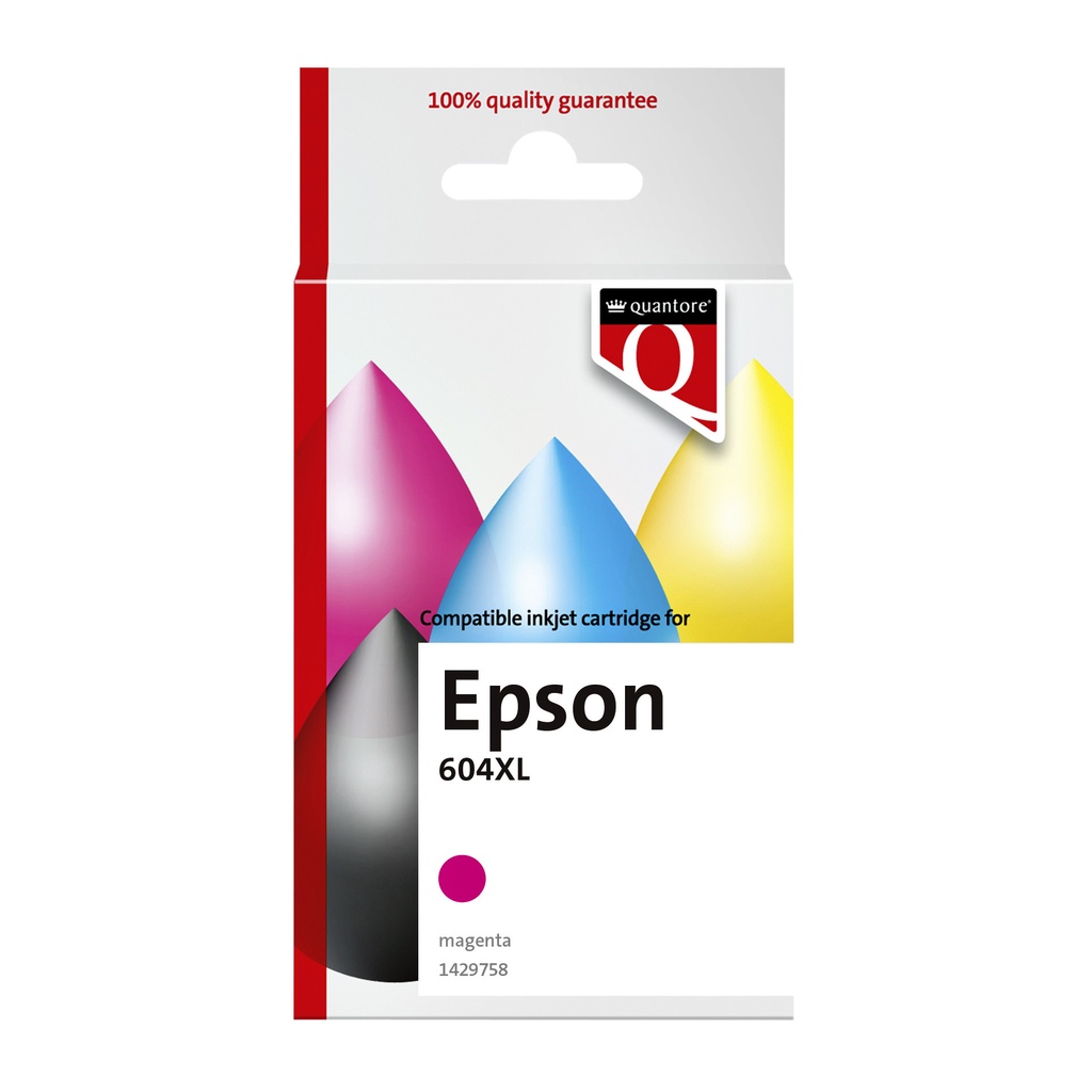 [1429758] Inktcartridge Quantore Epson 604XL T10H34 rood