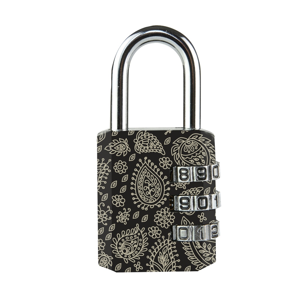 [1434595] Hangslot Masterlock 3 cijfer 30mm 4 patronen ass