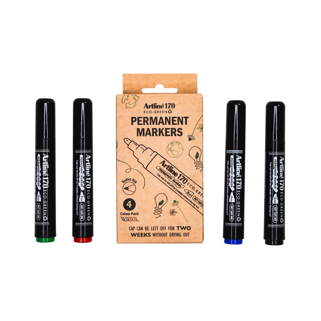 [1438849] Permanent marker Artline 170 Eco rond M ass 4st