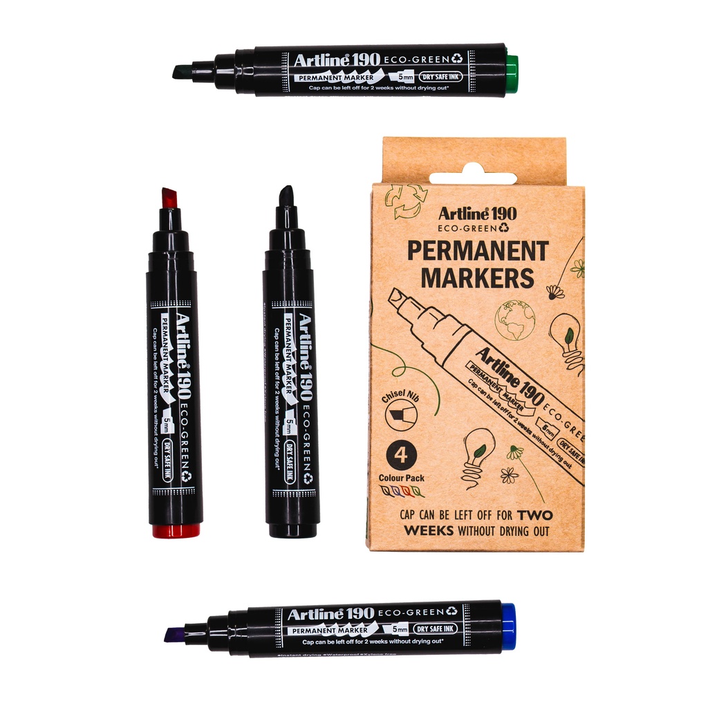 [1438858] Permanent marker Artline 190 Eco schuin 2-5mm ass