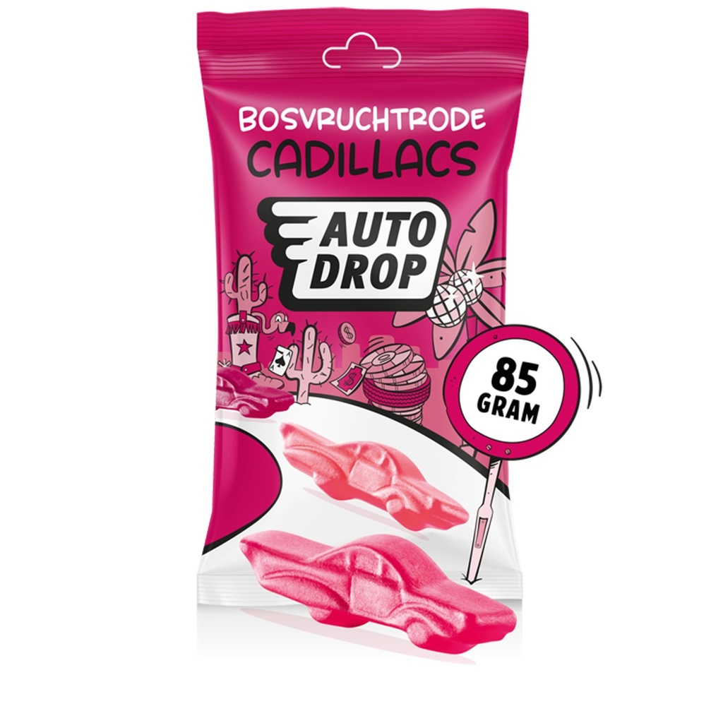 [1438942] Autodrop rode Cadillacs zak 85 gram