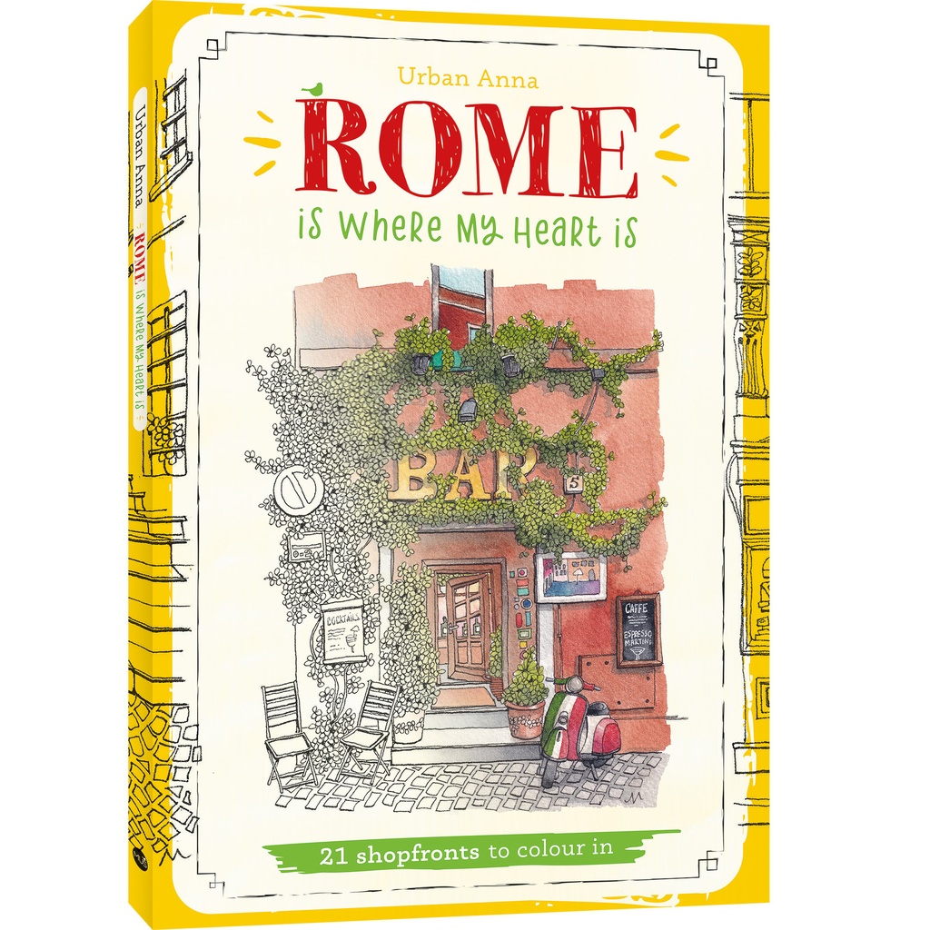 [1465938] Kleurboek Urban Anna Rome is where my heart is