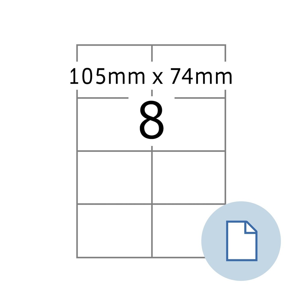 [1467690] Etiket HERMA 8408 A4 EXPR 500 105x74mm 4000st