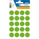 Etiket HERMA 1878 rond 19mm fluor groen 100st
