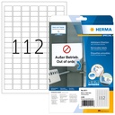 Etiket HERMA 4211 25.4x16.9mm verwijderb wt 2800st