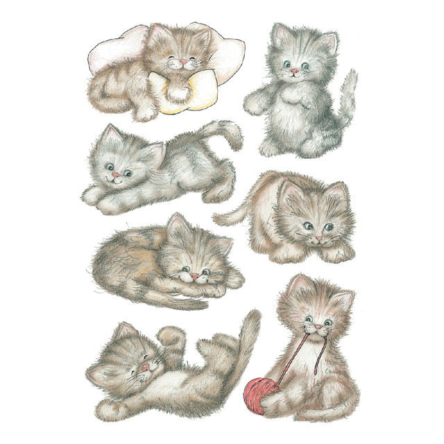 [818007] Etiket HERMA 3777 schattig poesje