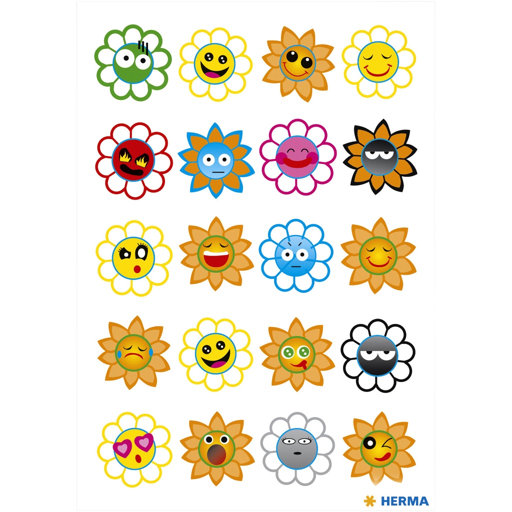 [818138] Etiket HERMA 3668 crazy zonnen puffy
