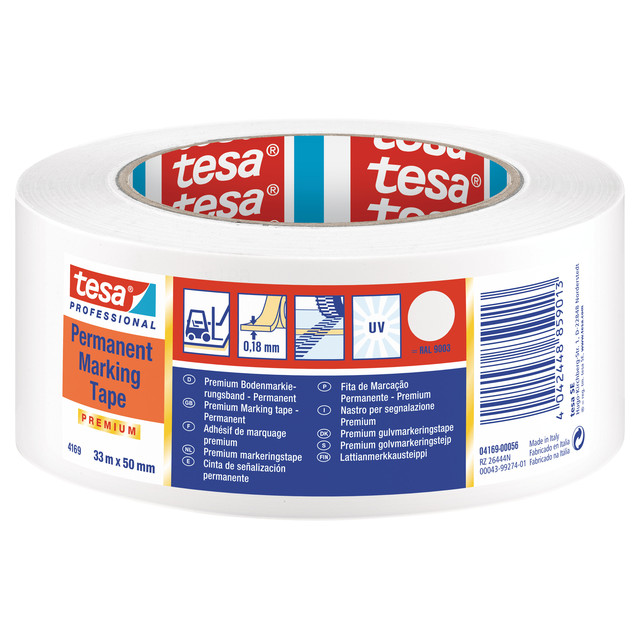 [1396948~04169-00056-94] Vloermarkeringstape tesa Prof 4169 PV3 50mmx30m wt