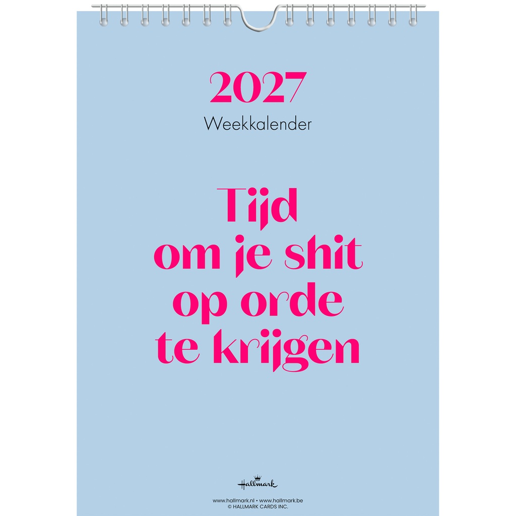 Weekkalender 2027 C 165x230mm nl