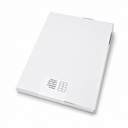 Etiket Rillprint gerecycled 105x74mm wit 400st