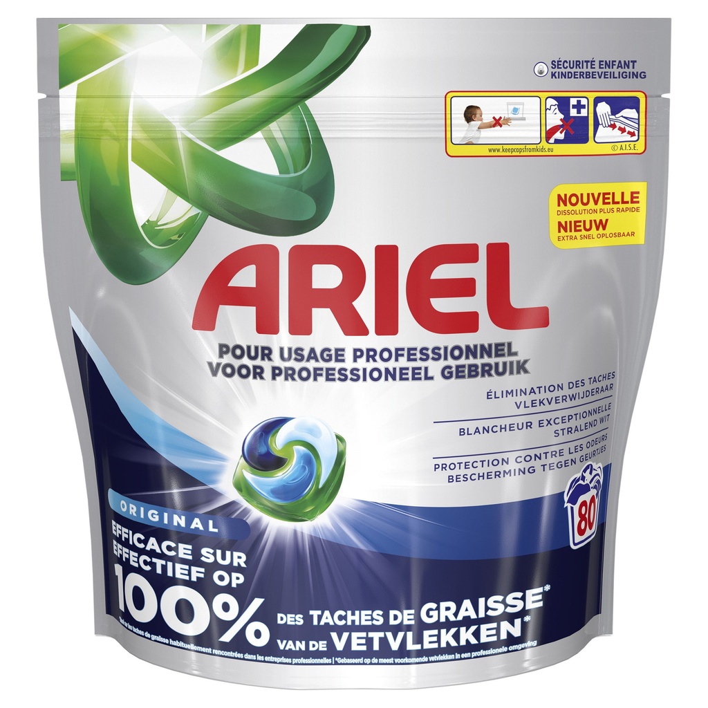 [8006530243629] Wasmiddel Ariel prof All-one regular 80 pods