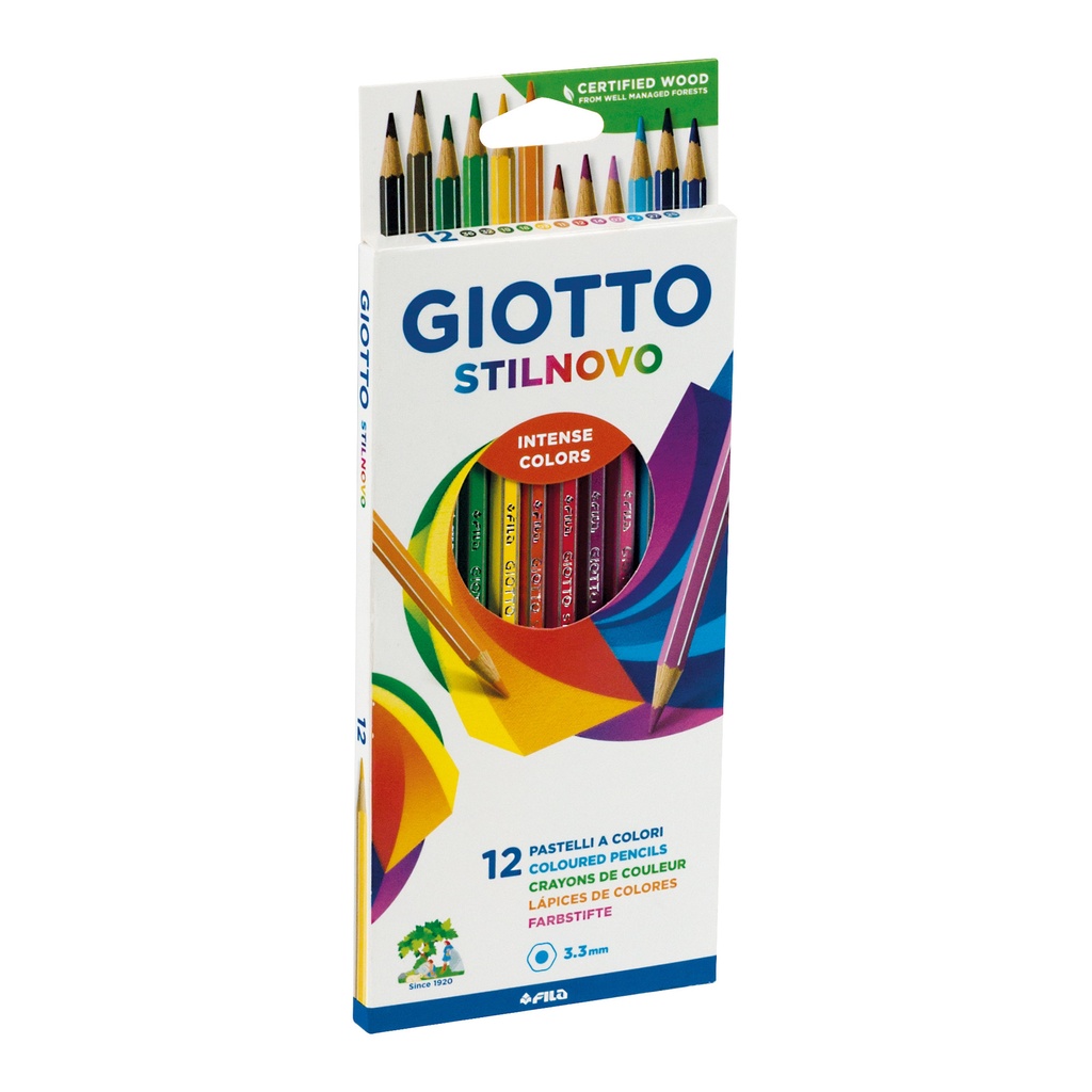 [F257900] Kleurpotlood Giotto Stilnovo 12 kleuren