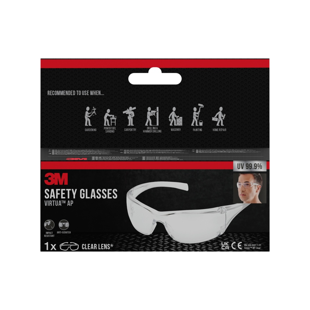 [7100331459] Veiligheidsbril 3M Virtua AP heldere lens