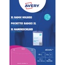 Badge Avery 4834XL A6 hoes + insteekkaarten 50st