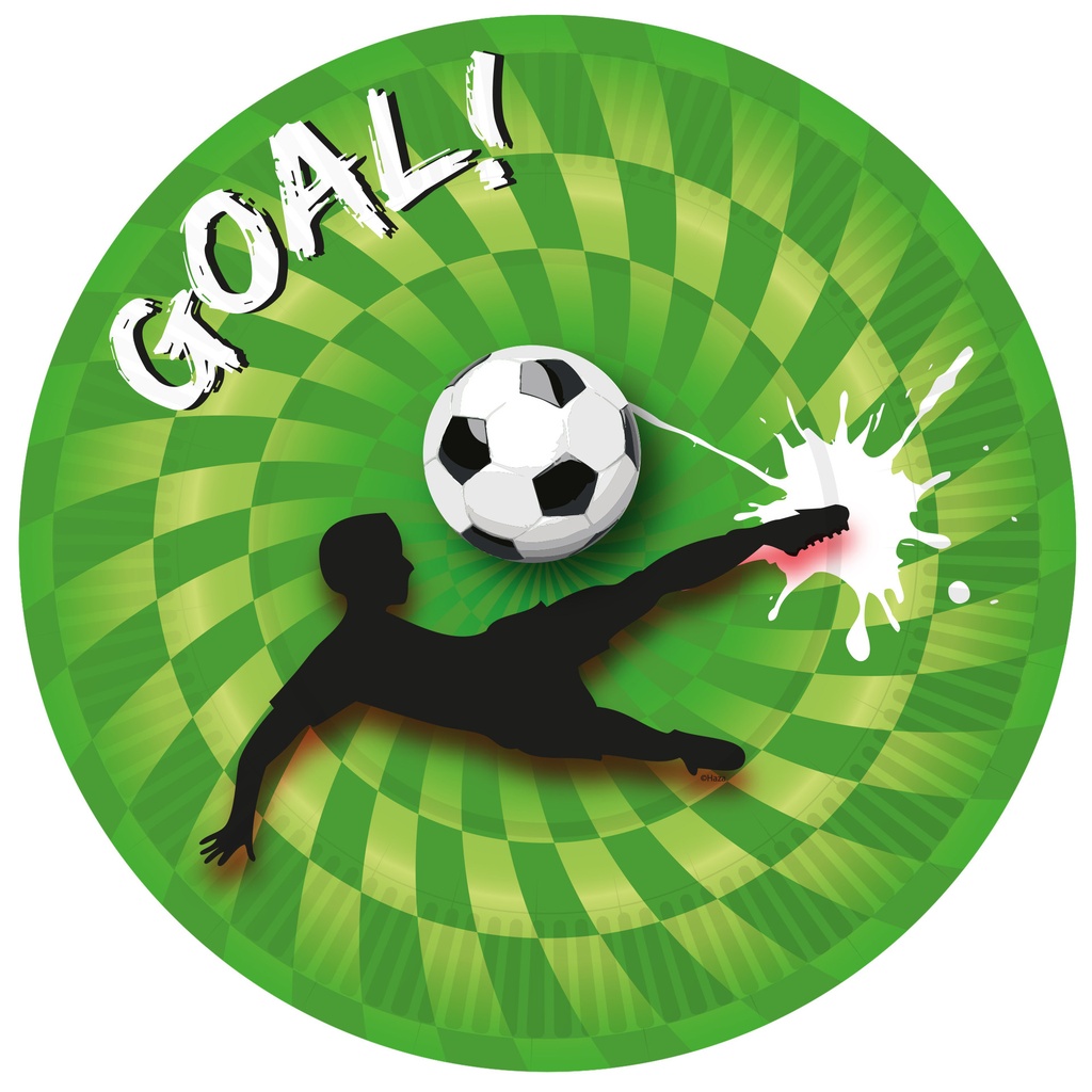 Bord Haza Goal 23cm 8 stuks