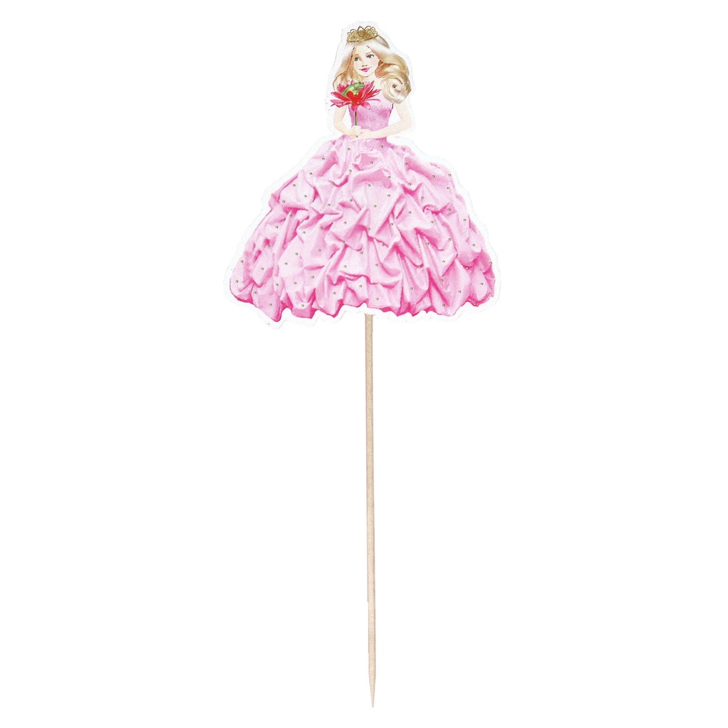 [439302] Feestprikkers Haza prinses 20cm 8 stuks