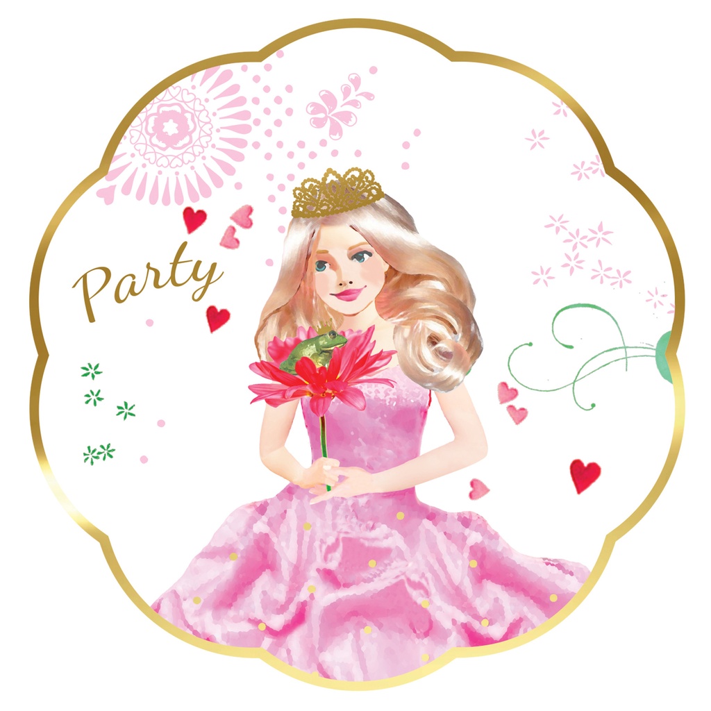 [439325] Wenskaart Haza uitnodiging prinses 6 stuks